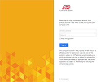 Tablet Screenshot of myadp.adpcorp.com